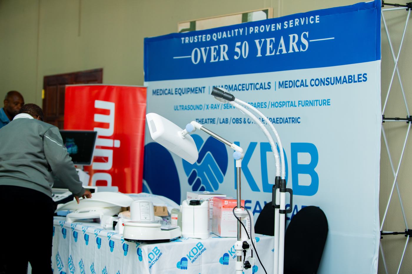 Ultrasound equipment on display