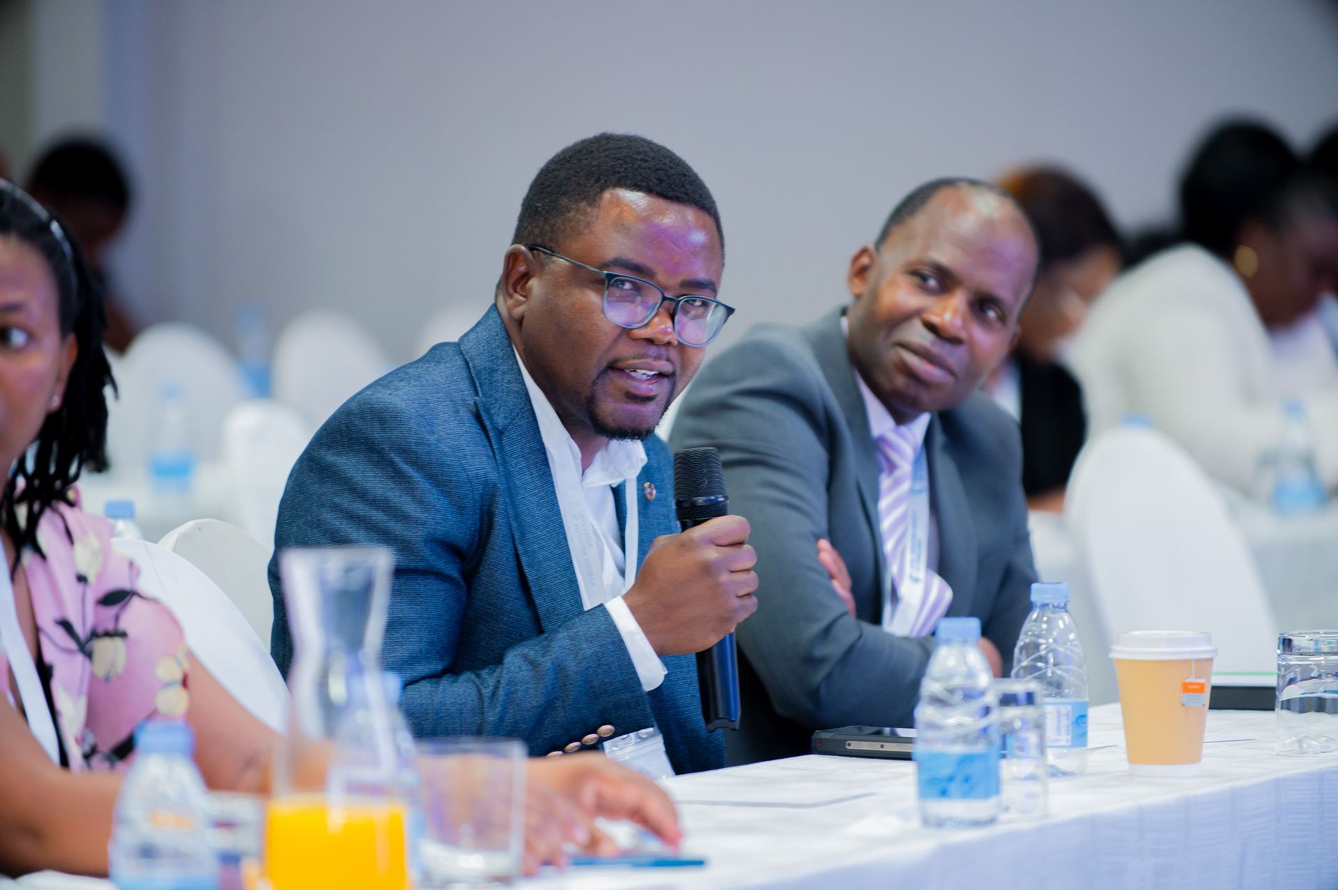 Delegate contributing to a discussion at the FMFZ Annual Congress